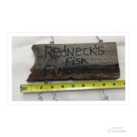 RUSTIC HOME DECOR FISHING REDNECK FISH FINDER CAVE - Picture 7 of 9